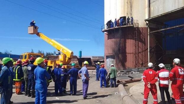 Atrapados cuatro trabajadores en un incidente en una termoeléctrica cubana