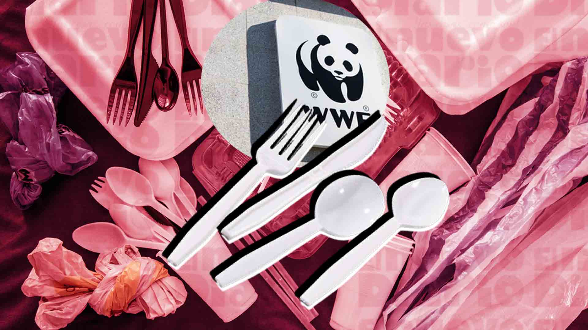 WWF pide prohibición global de los cubiertos desechables y otros plásticos de uso diario