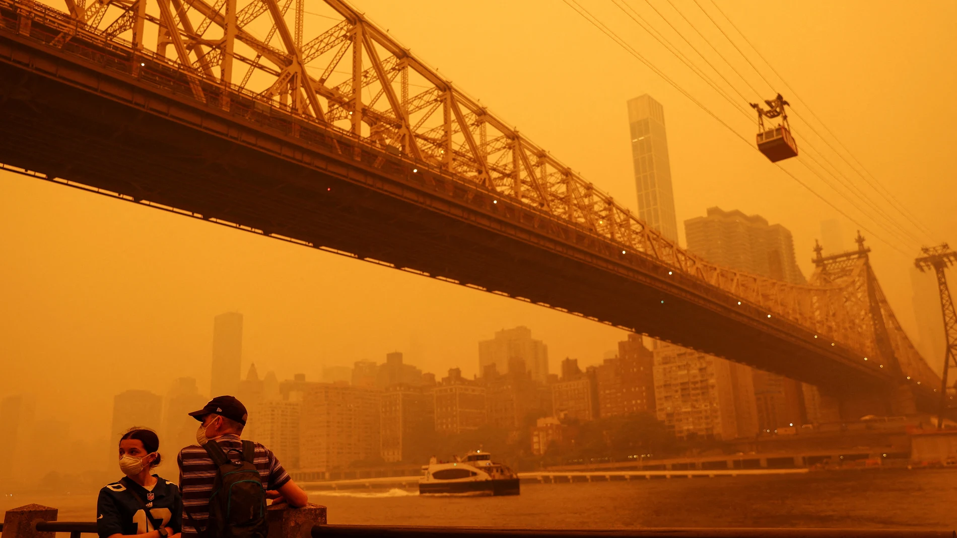 El humo de los incendios forestales de Canadá regresa a Nueva York, pero atenuado