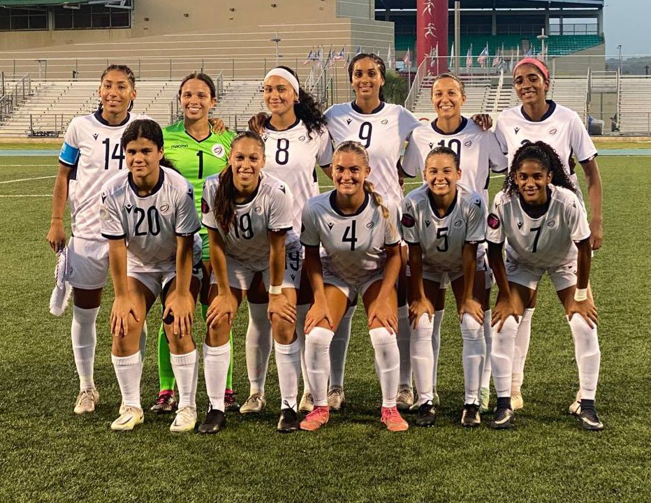 Selección de fútbol RD igualó con Puerto Rico en amistoso 1 Onceno titular femenino de Republica Dominicana vs Puerto Rico