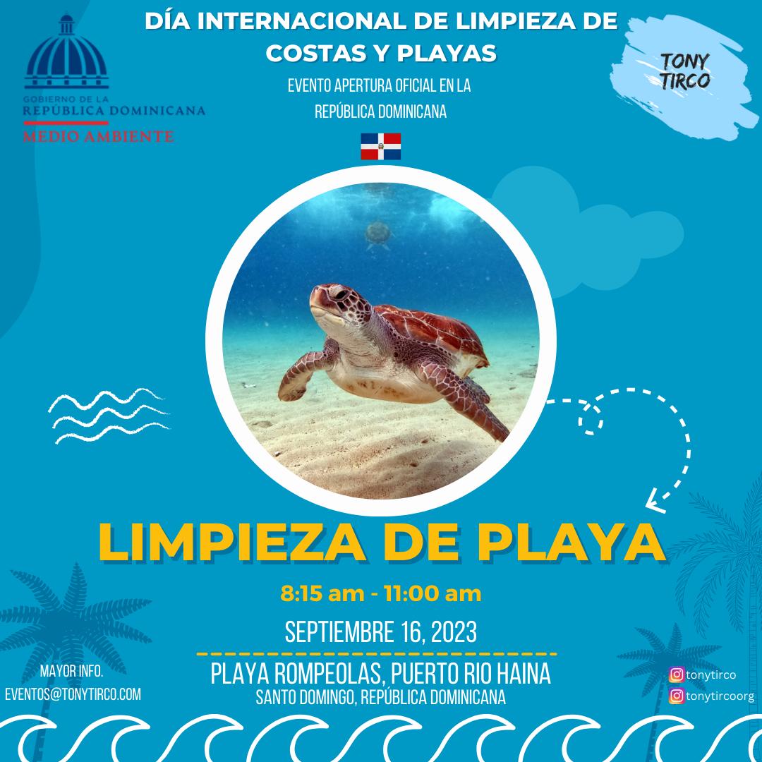 TirCo Org. invita a jornada de limpieza de playa por Día Internacional de Limpieza de Costas