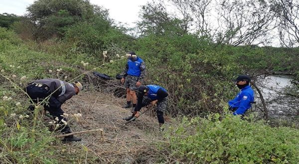 Lugar donde encontraron los cuerpos de las víctimas.