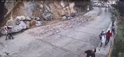 Al menos 15 heridos al caer parte de un monolito turístico en el noroeste de Colombia