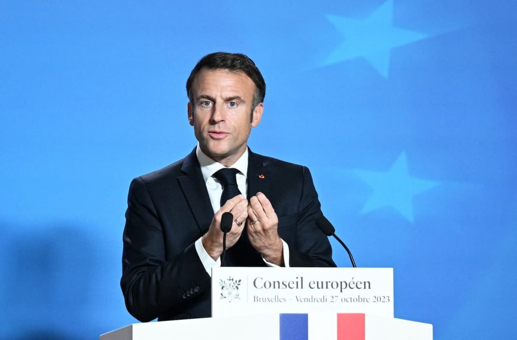Macron llama a Israel a "parar el bombardeo a civiles en Gaza". (Foto: Fuente Externa)
