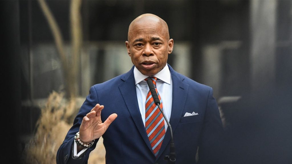 El alcalde de Nueva York, Eric Adams. (Foto: Fuente Externa)