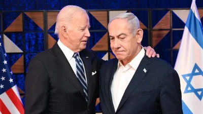 Joe Biden y Benjamín Netanyahu.