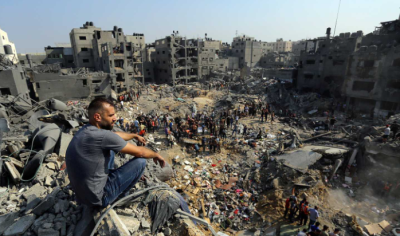 Panorama desolador en Zona afectada por los bombardeos en Gaza. (Foto: Fuente Externa)