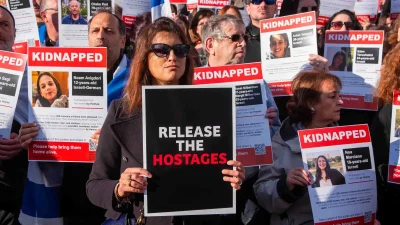 Familiares de personas secuestradas en Hamás