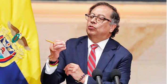 Presidente colombiano, Gustavo Petro.