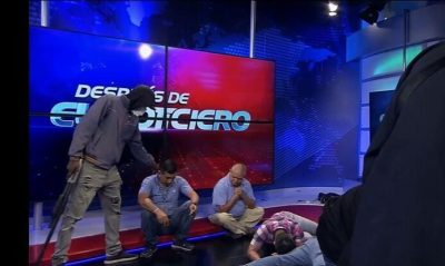 Policía ingresa a canal de ocupado por hombres armados