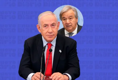 Benjamín Netanyahu y António Guterres. (Foto. fuente externa)