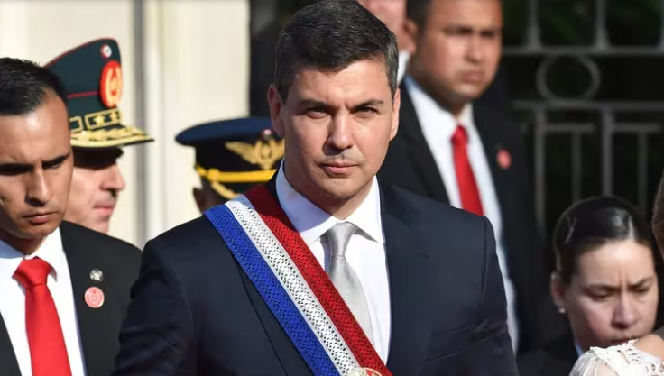 El presidente de Paraguay, Santiago Peña