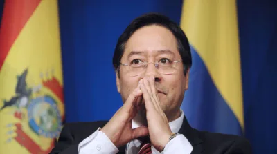 Luis Arce, presidente de Bolivia,