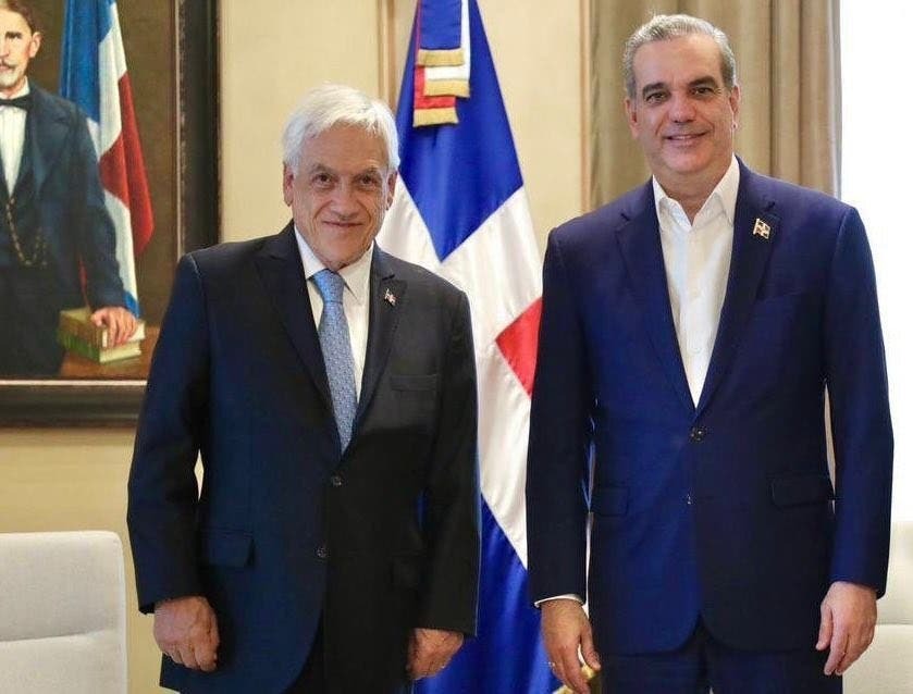 Sebastian Piñera y Luis Abinader, presidente de RD. (Foto: fuente extrerna)