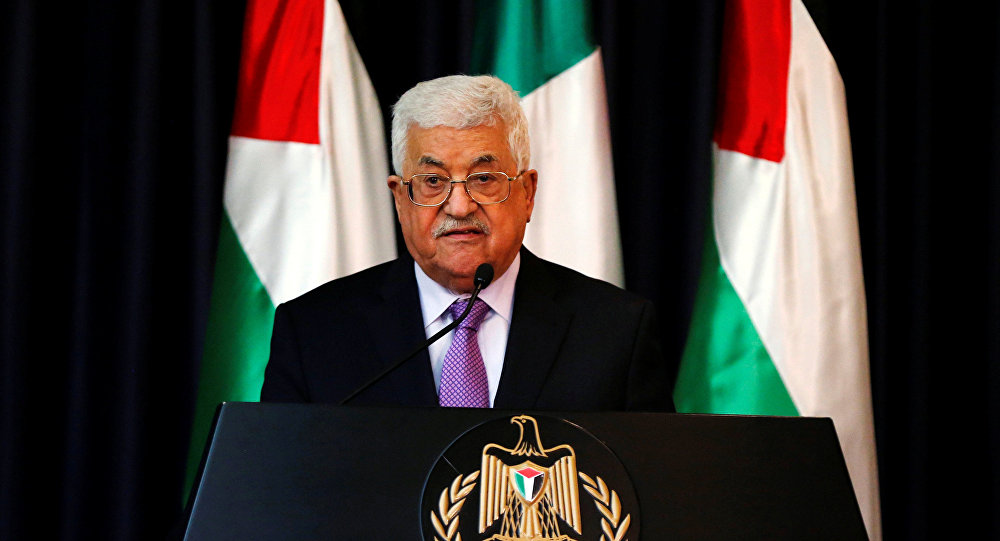 El presidente palestino, Mahmud Abás,
