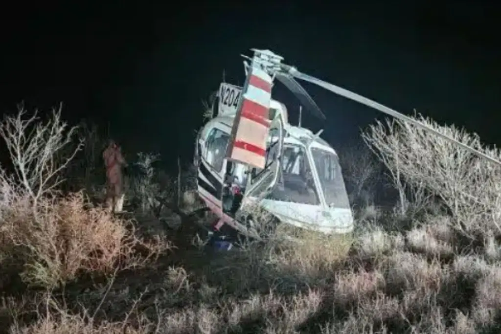 Dos muertos al desplomarse un helicóptero militar México