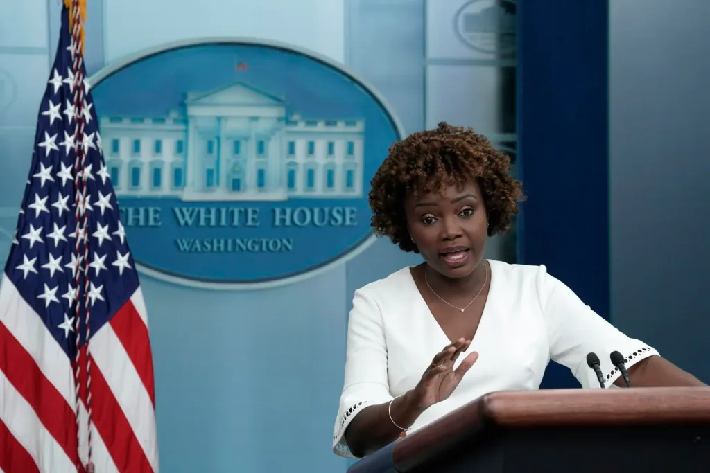 Karine Jean-Pierre, portavoz de la Casa Blanca