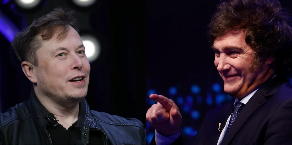 Elon Musk y Javier Milei