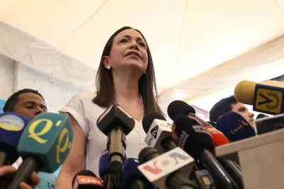 María Corina Machado ratifica su apoyo a González Urrutia como candidato presidencial