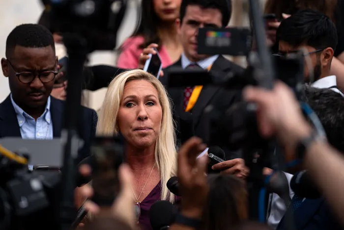 Marjorie Taylor Greene, la congresista de extrema derecha.