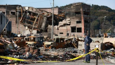 Apartamento destruido por el fenómeno