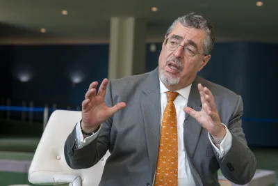 Bernardo Arévalo de Leó, el presidente de Guatemala. (Foto: EFE)