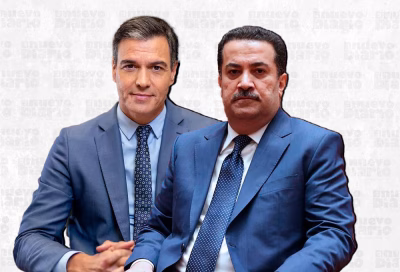 Pedro Sánchez,y Mohamed Shia al Sudani.