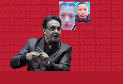 Fernando Villavicencio y dos acusados de su asesinato.