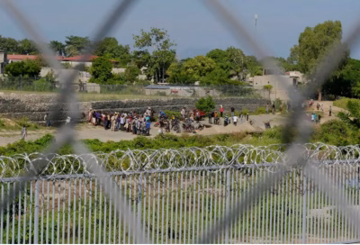 Migrantes ilegales en la frontera