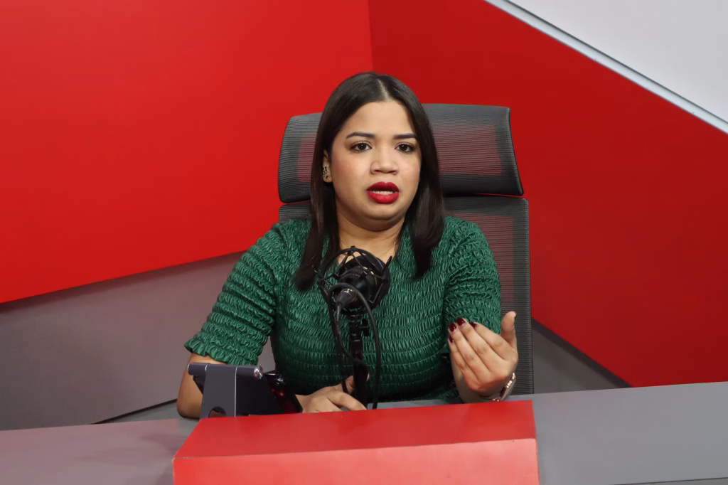 Valerie Montalvo, comunicadora.(Foto José Miguel).