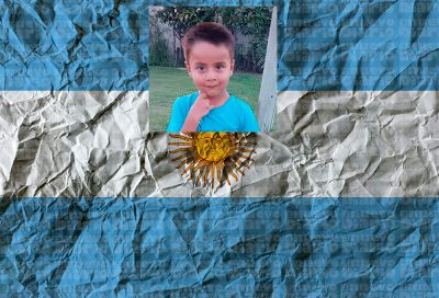 Loan Peña, un niño de cinco años desaparecido en Argentina.