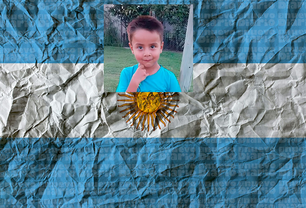 Loan Peña, un niño de cinco años desaparecido en Argentina.
