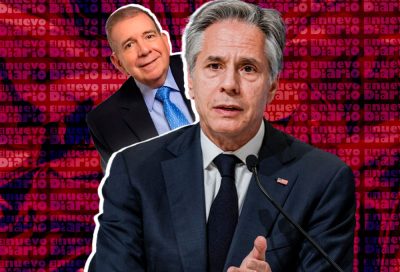 Antony Blinken, secretario de Estados de Estados Unidos y Edmundo González