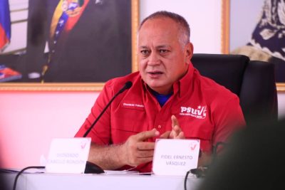 Diosdado Cabello, expresó el primer vicepresidente del gobernante Partido Socialista Unido