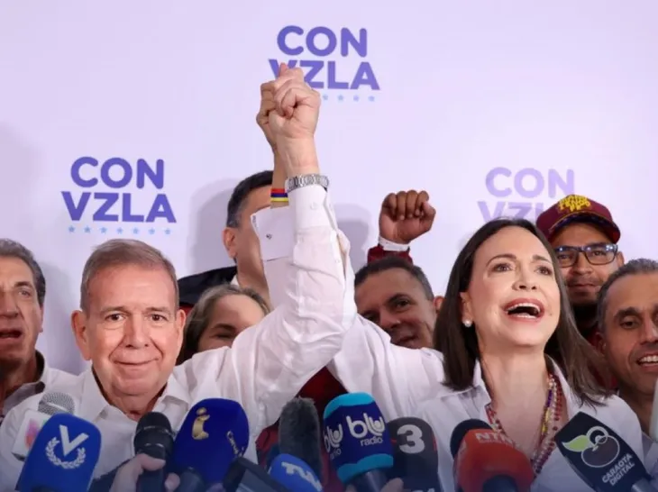 González Urrutia y María Corina Machado