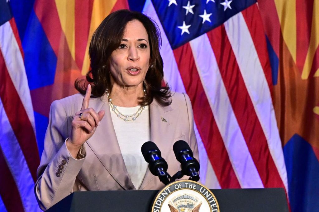Kamala Harris, vicepresidenta y aspirante demócrata a la presidencia estadounidense