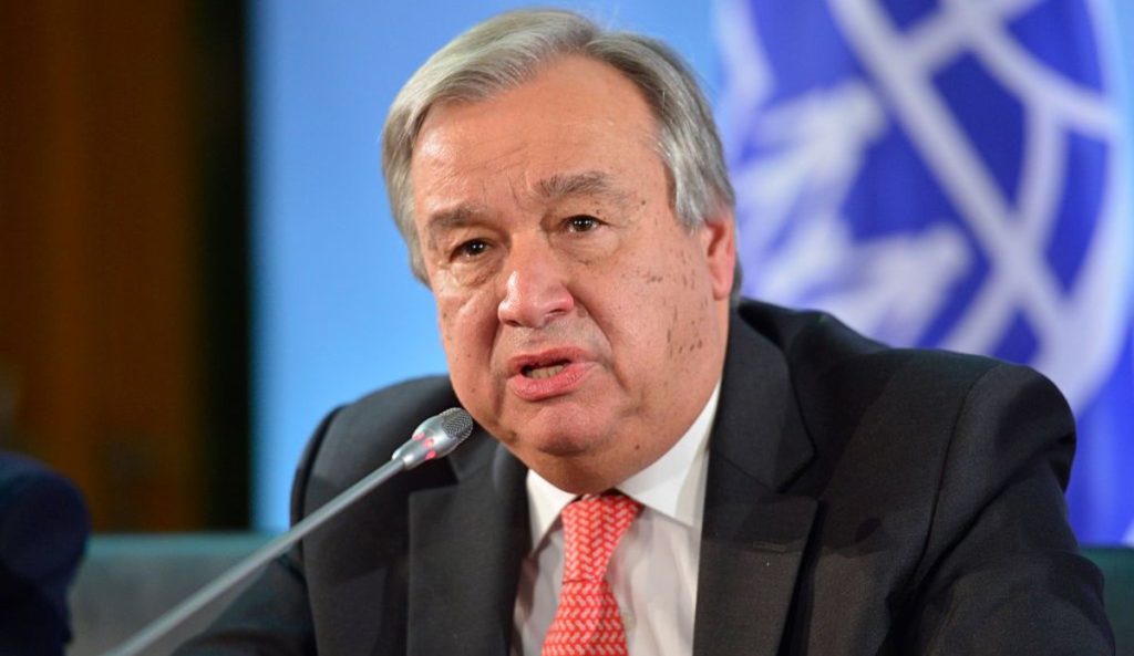 António Guterres, secretario general de la ONU