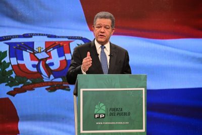 Leonel Fernández, presidente del partido Fuerza del Pueblo (FP)