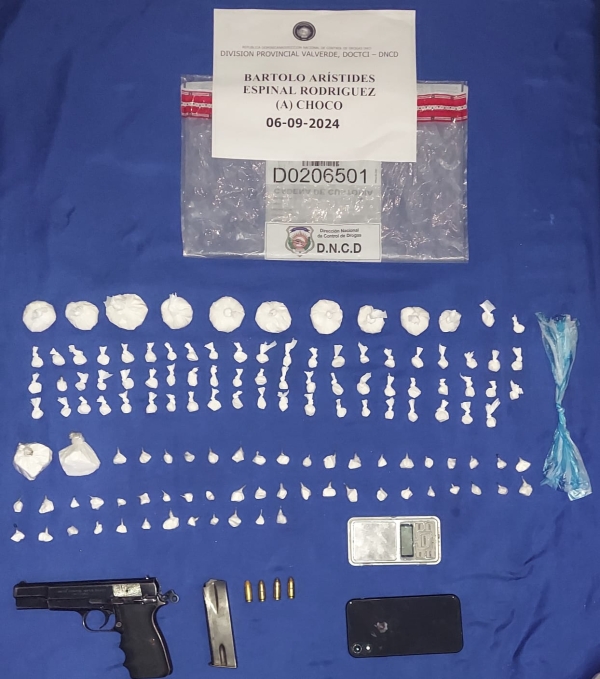 Parte de la sustancias incautadas