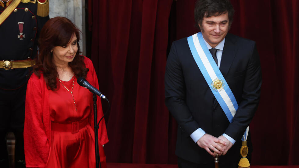 Cristina Fernández y Javier Milei