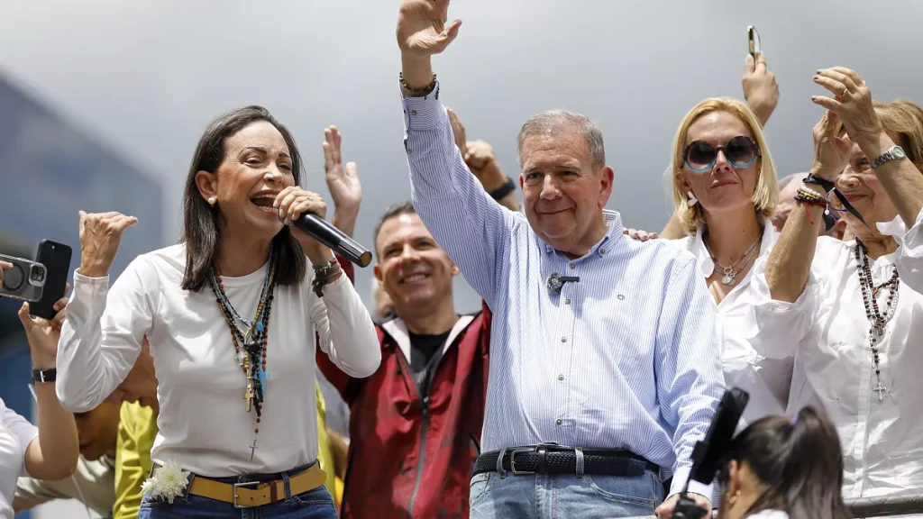 Edmundo González Urrutia, y María Corina Machado. (Foto: fuente externa)