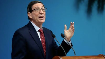 Bruno Rodríguez, ministro de Relaciones Exteriores de la isla