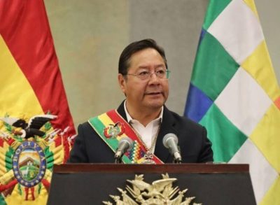 Luis Arce, presidente de Bolivia
