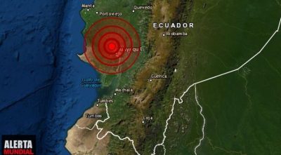 Un sismo de magnitud 4 sacudió zona costera de Ecuador, sin víctimas ni daños