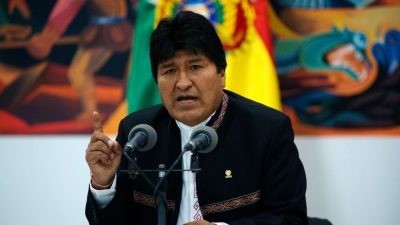 Evo Morales, expresidente de Bolivia