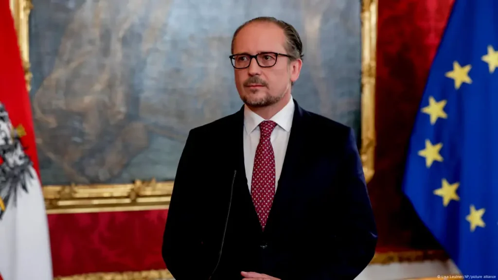 Alexander Schallenberg, ministro de Exteriores de Austria, el conservador
