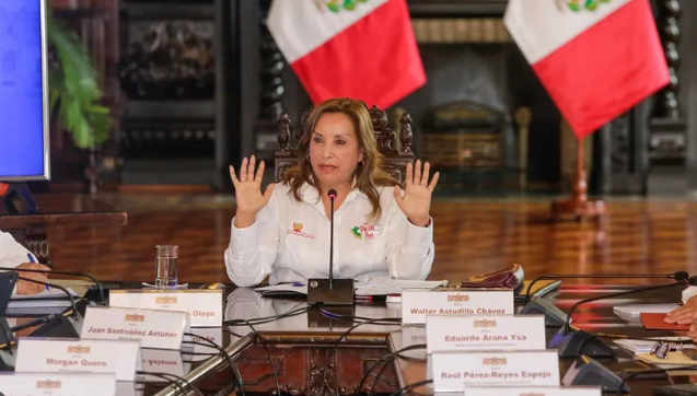 Dina Boluarte, presidenta de Perú