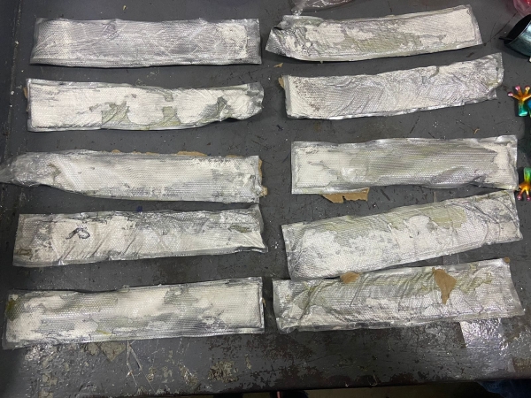 Láminas de cocaína