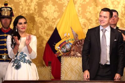 Daniel Noboa y Verónica Abad