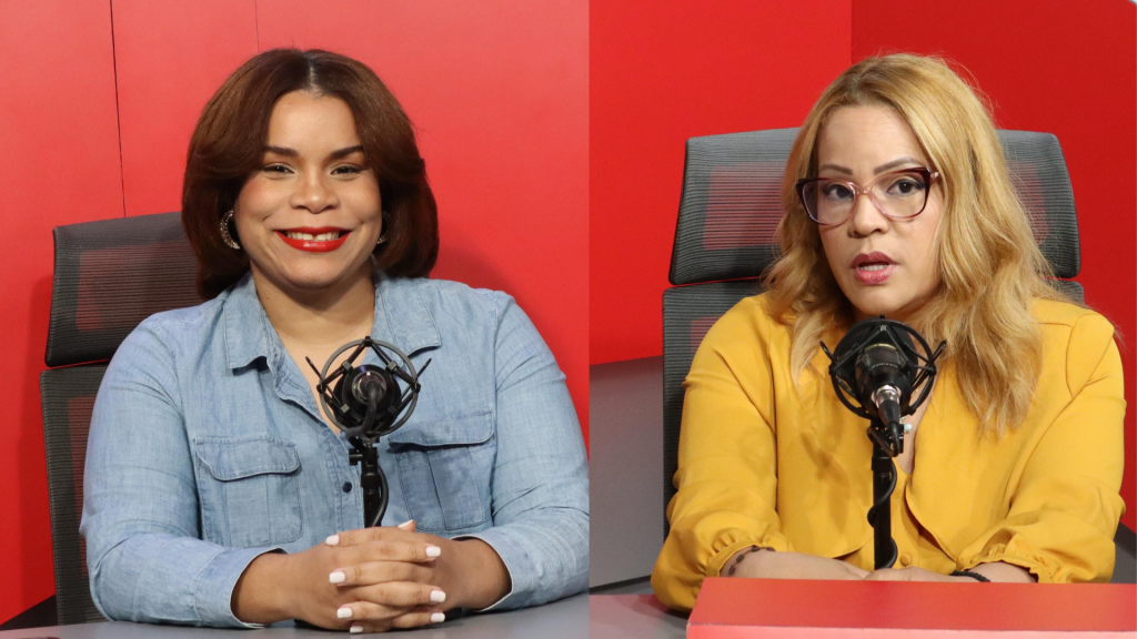 Abril Peña y Karen Serrata, comunicador. (Foto: El Nuevo Diario).